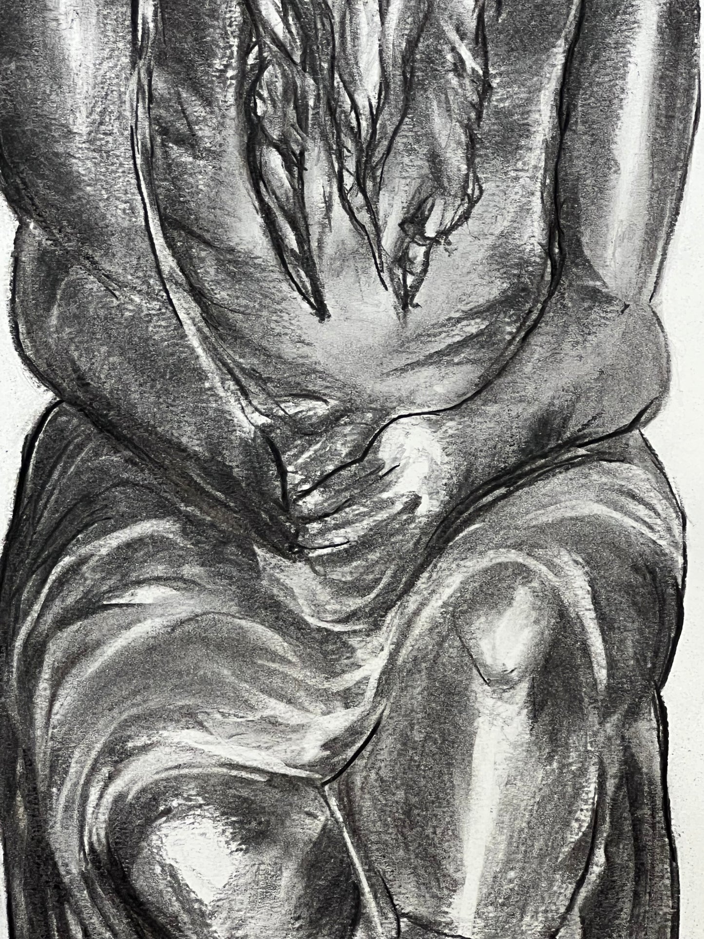 Moisés - Vista lateral retrato original - Arte histórico bíblico - Osvaldo Parise
