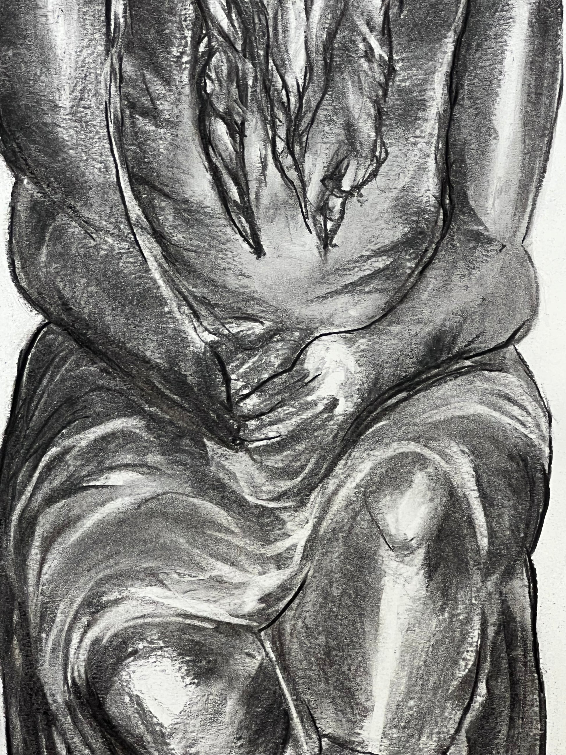 Moisés - Vista lateral retrato original - Arte histórico bíblico - Osvaldo Parise
