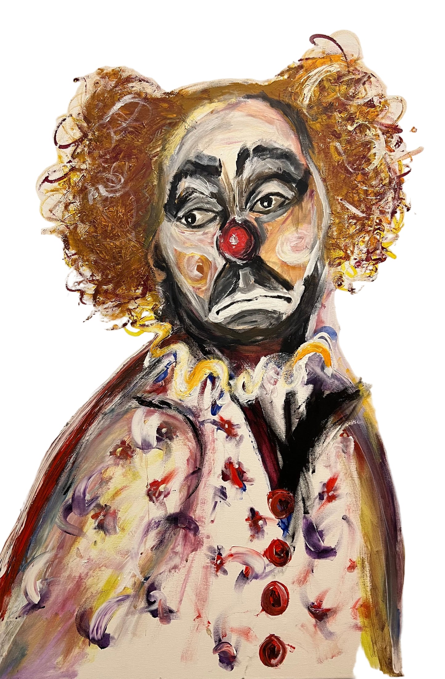 Payaso - Pintura acrílica sobre lienzo - Arte contemporáneo - Osvaldo Parise

