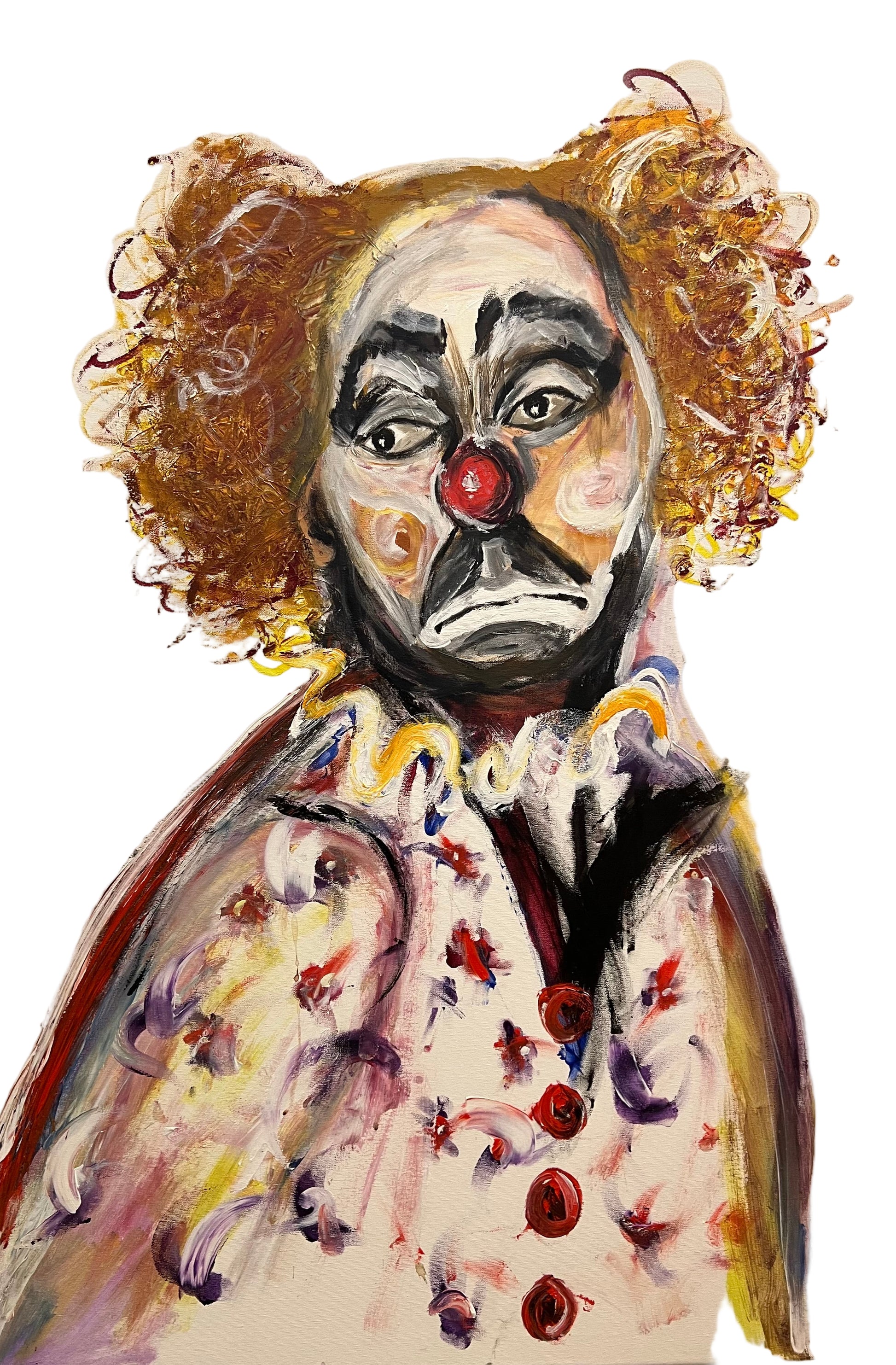 Payaso - Pintura acrílica sobre lienzo - Arte contemporáneo - Osvaldo Parise
