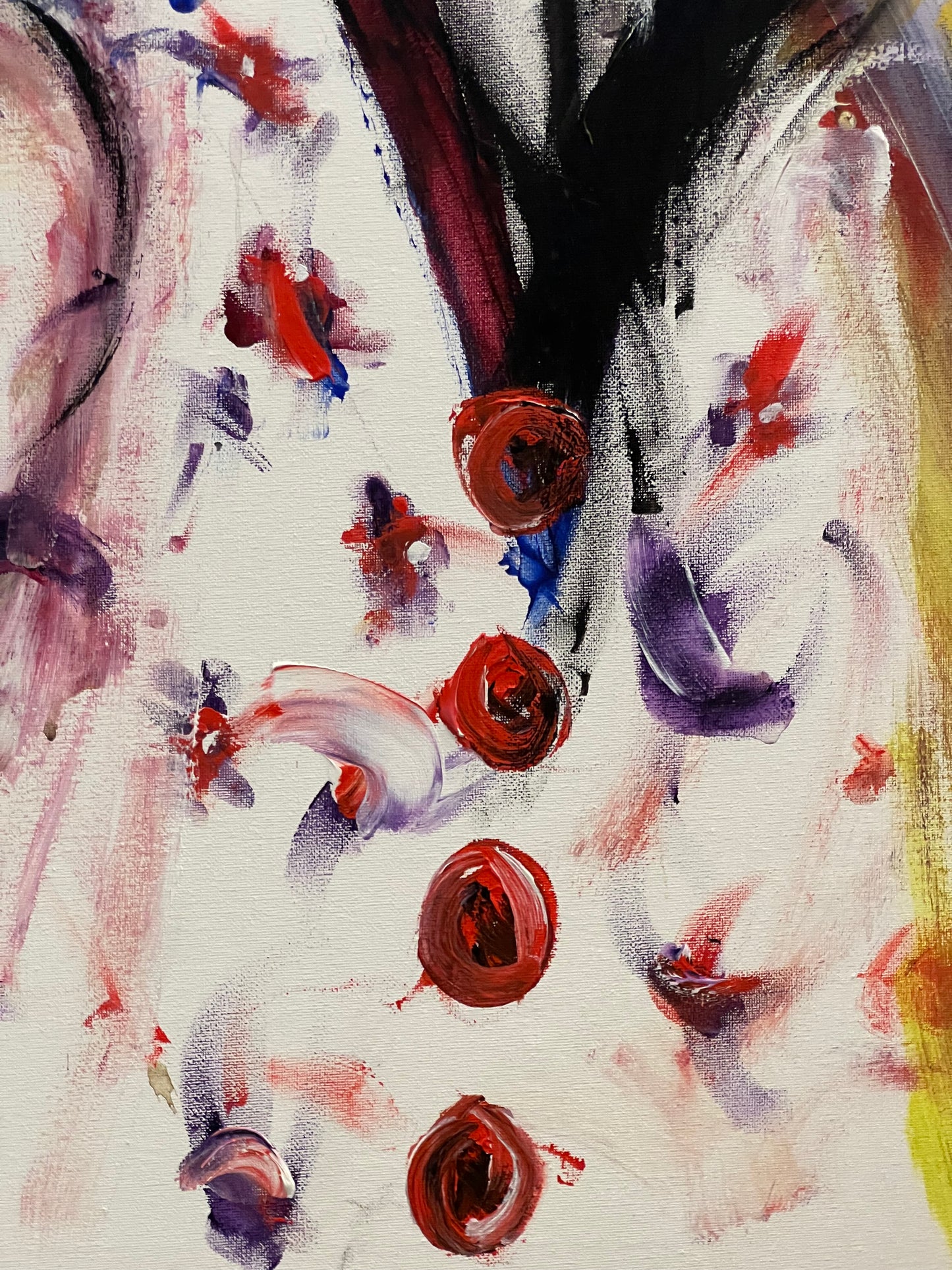 Payaso arte - Obra acrílica original - Expresión emocional - Galería Osvaldo Parise
