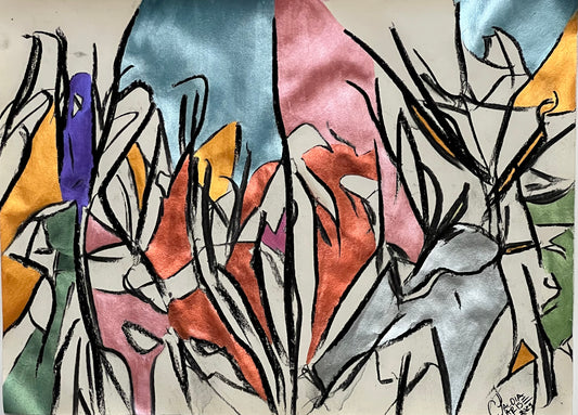 Energía en Expresión - Pintura abstracta acrílico - Arte contemporáneo - Claudia Parise
