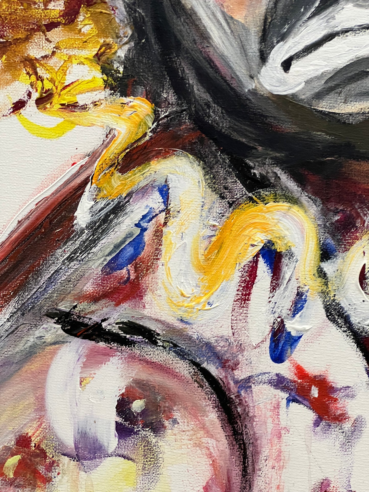 Pintura Payaso - Acrílico sobre lienzo - Arte figurativo contemporáneo - Osvaldo Parise
