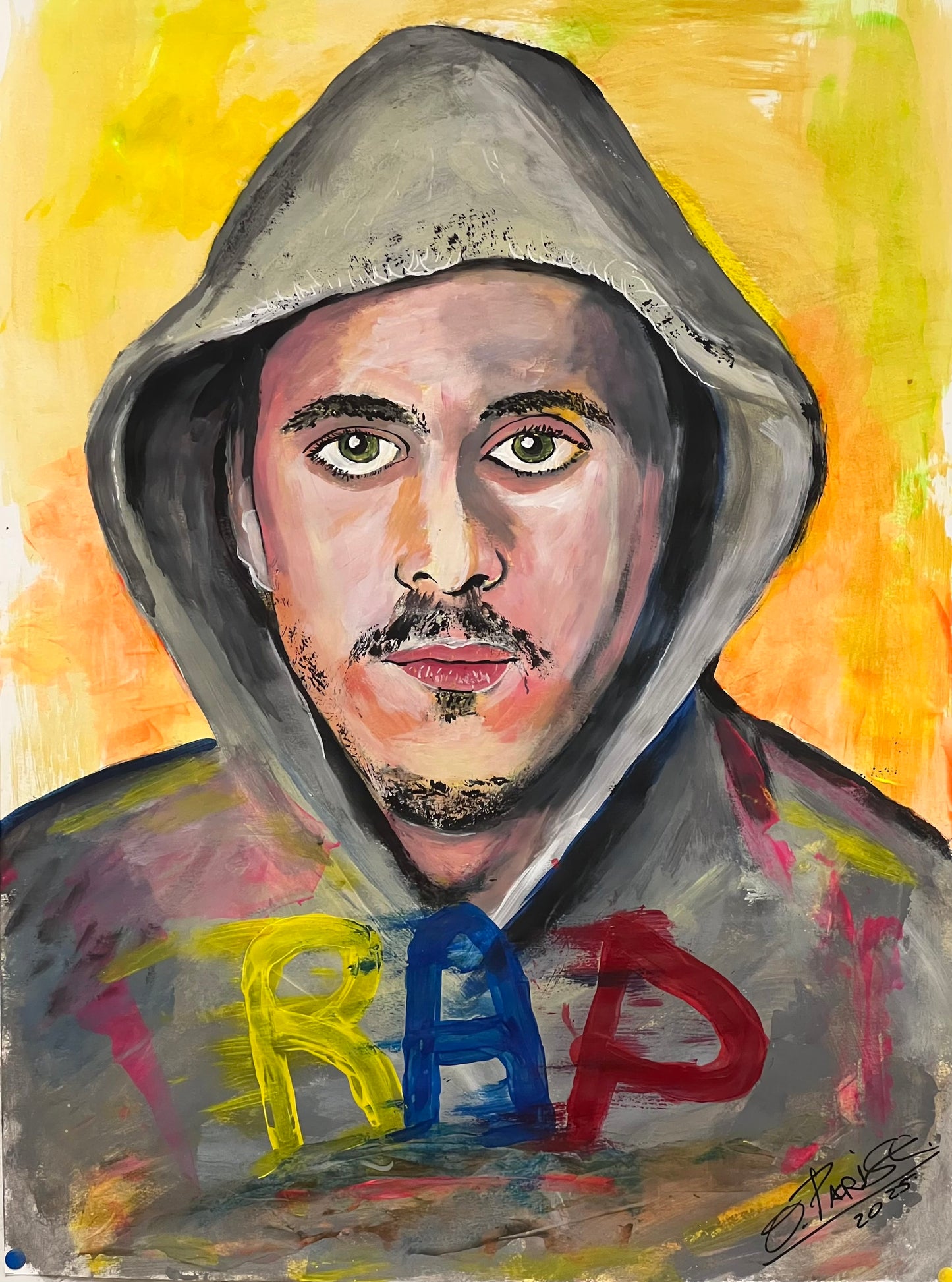 Canserbero - Retrato original - Rapero venezolano leyenda hip hop - Osvaldo Parise
