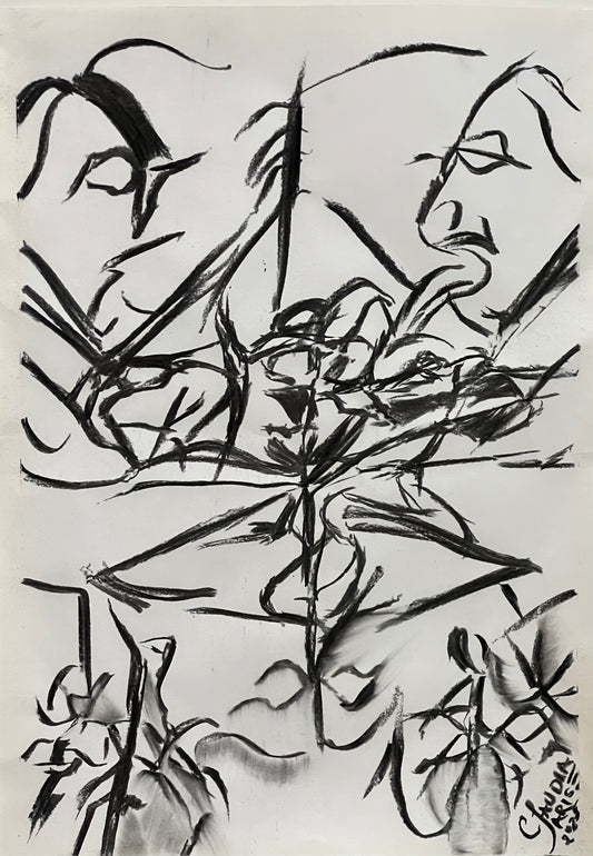 La voz de las líneas - Pintura abstracta - Arte contemporáneo - Claudia Parise
