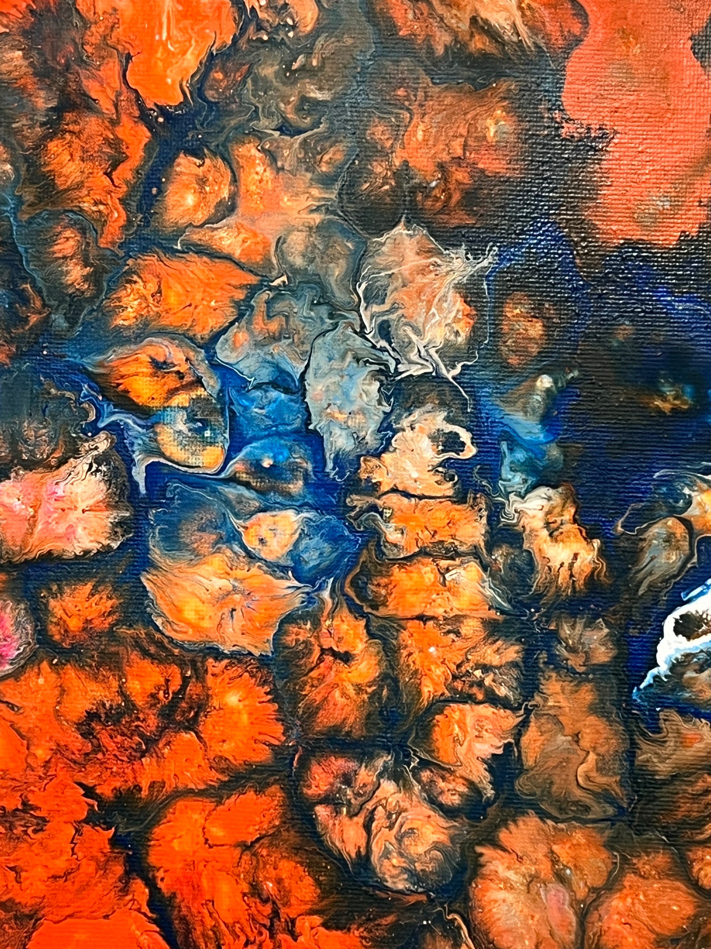 Irrupcion del Origen - Arte Fluido con Toques Manuales | Claudia Parise